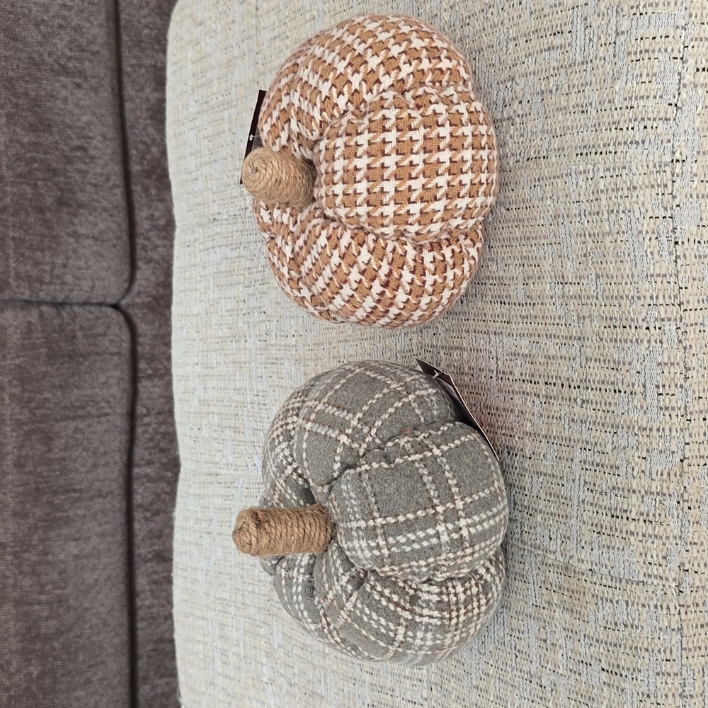 KOHLS HOLIDAY PUMPKIN HOME DECOR BUNDLE OF 2